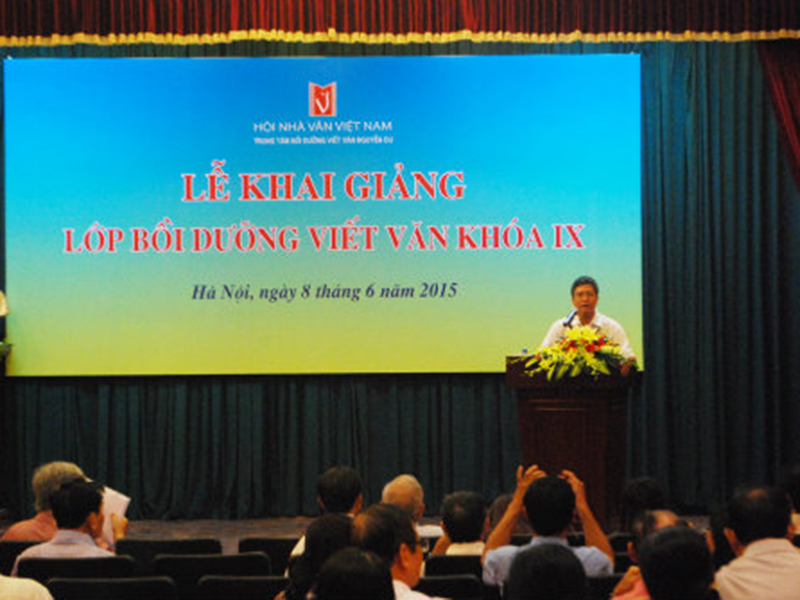 Khai giảng lớp Bồi dưỡng nghiệp vụ Viết văn kh&oacute;a IX